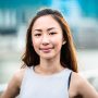 pretty asian woman standing outdoors pretty asian woman standing outdoors